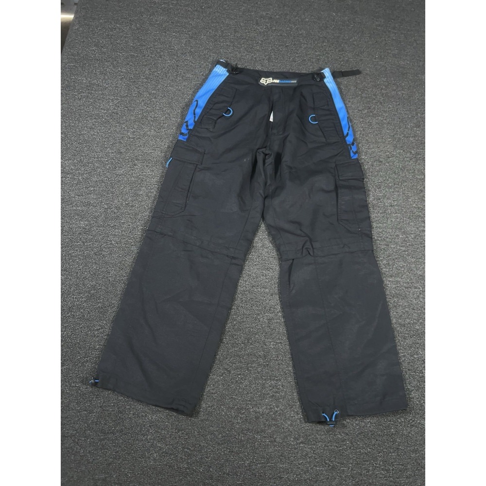 Vintage Fox Racing Yamaha Motocross Pants Men's 28 Blue Back Motorcycle